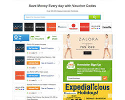 Image of VoucherCodes website