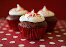 Red Velvet Cupcakes with Cream Cheese Filling and Frosting