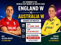 ENG W vs AUS W LIVE Streaming APP: How to Watch Women’s T20 World Cup 2026 Warm-Up Match England vs Australia LIVE in India on Mobile APP, TV, Laptop