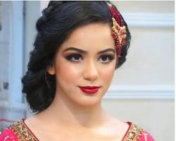 Image of Ombré lips party makeup pakistani