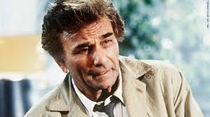 Peter Falk rose to fame playing Lt. Columbo on TV; Falk was nominated for two Oscars, won four Emmys for &quot;Columbo&quot; - t1larg.falk.columbo.abc.gi
