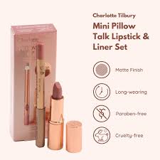 Charlotte Tilbury Pillow Talk Mini Lipstick & Lip Lebanon | Ubuy