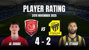 Al Duhail Vs Al Ittihad Player Ratings: AFC Champions League, 24th November 2025