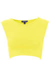 Yellow crop tops