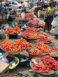 Image result for photos of Homes and market near the Lagos Lagoon. Nigerian cities have grown to resemble western urban centers