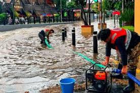 Lluvia colapsa calles de Tlalpan; emiten alerta naranja por tormentas y granizo