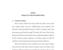 Gambar Tinjauan Umum Perusahaan laporan PKL