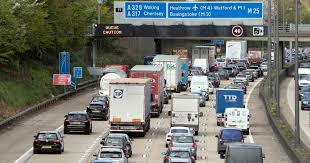 M25 drivers facing long delays due to crash on slip road