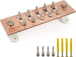 Pure Copper Ground Bar Kit- Adjustable Wall Mounted Copper ...