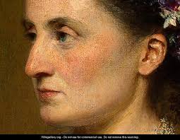 Duchess de Fitz-James [detail: 2] - Ignace Henri Jean Fantin- - painting1