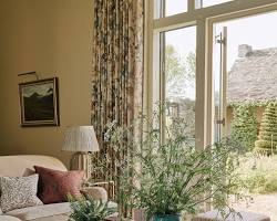 Image of minimalist living room 2026 digital wellness sustainable functional design neutral tones cinematic photo reference