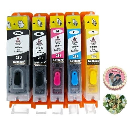 Betters Edible Ink Cartridges for Canon Pgi-280xxl Cli-281xxl