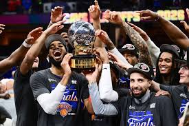 Jose Alvarado on the court during the NBA Finals