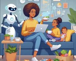 Изображение: AIpowered task management app assigning chores to family members based on their preferences and availability