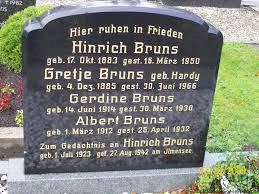 Grab von Albert Bruns (01.03.1912-25.04.1932), Friedhof Spetzerfehn-