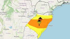 Inmet alerta para tempestade e ventos de até 100 km/h no RS
