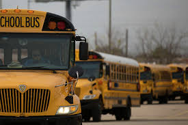 How do Houston-area school districts decide to cancel school due to weather?