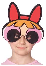 Blossom Powerpuff Mask. Product Description Sugar, spice and a heaping dose of chemical X make for some rad super powered girls. The licensed Blossom mask ... - blossom-powerpuff-mask