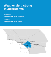 Update: Thunderstorms with pea-sized hail in Riverside County Tuesday — gusts may reach 50 mph