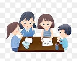 Gambar Ilustrasi siswa belajar dalam kelompok