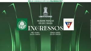 Ingressos para jogo contra LDU no Nubank Parque pelas quartas de final da Libertadores