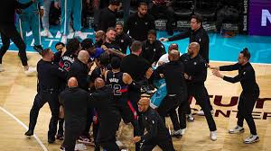 The biggest brawl of the NBA season erupts as the Pistons and Hornets descend into chaos with punches thrown