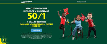 Paddy Power Betting Special: Liverpool vs Sunderland Over 0.5 Goals at 50/1