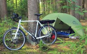 Image result for tent bike camping