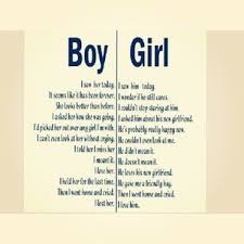 just beautiful; different emotions between a boy and girl and how ... via Relatably.com