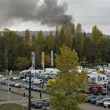 Garden hut burns near railway tracks in Zurich-Oerlikon