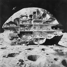Moon base with an organization of pᴀssages connecting living spaces underneath the lunar regolith | Premium AI-generated image