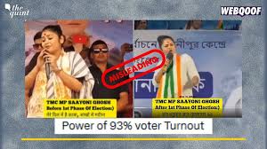 West Bengal Polls: Sayani Ghosh’s Video Clipped, Shared With False Communal Spin