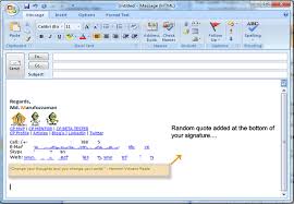 Add Random Quotes in your Outlook Email Signature - CodeProject via Relatably.com