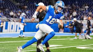 Isaac TeSlaa plays for the Detroit Lions