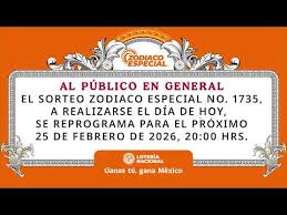 Sorteo Zodiaco Especial 1735: se reprograma el juego para el miércoles 25 de febrero