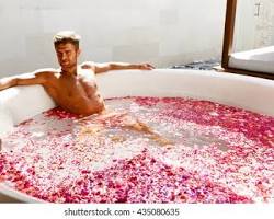 Image of person relaxing in a spa
