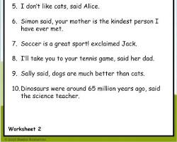 Quotation marks graphic for 3rd graders
