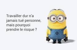 Résultat de recherche d'images pour "citation drole avec les minion"