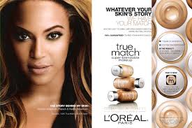 L&#39;Oreal Paris True Match Makeup- From the blush to the concealer, the True Match line carries a wide array of shades for every skin tone, all at an ultra ... - beyonce-loreal-true-match-0312-1