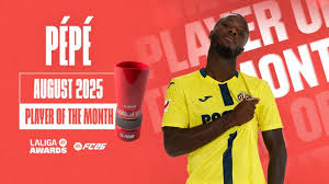 Nicolas Pépé Named LALIGA EA SPORTS Player of the Month for August