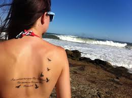 Bird back tattoo with bible verse | tattoos | Pinterest | Bible ... via Relatably.com