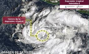 Se forma la Depresión Tropical Veintidós-E al sur de Acapulco; podría llegar a huracán categoría 3