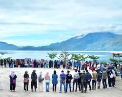 lingkungan hijau aceh masyarakat desa lestari sejuk, buatan AI