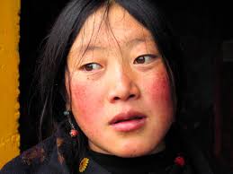 Young Tibetan Woman by Monique Jansen
