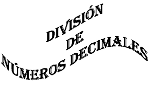 Resultado de imagen de divisiones de numeros decimales