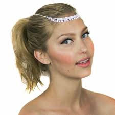 Crystal Chain Prom Bridal Headpiece Comb Tiara Headband gift #Geschenk