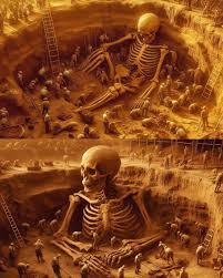 Giant humanoid skeleton discovered underground