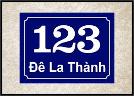 Kết quả hình ảnh cho biển số nhà
