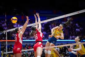 Seleção brasileira feminina de vôlei vence a Polônia e garante vaga na fase final da Liga das Nações