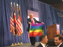 Résultat de recherche d'images pour "trump lgbt flag"